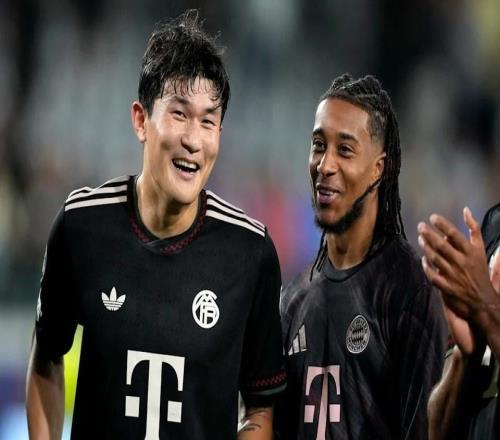 在對(duì)陣帕福斯時(shí)遭對(duì)手撞擊，圖片報(bào)：金玟哉今天沒有隨隊(duì)訓(xùn)練